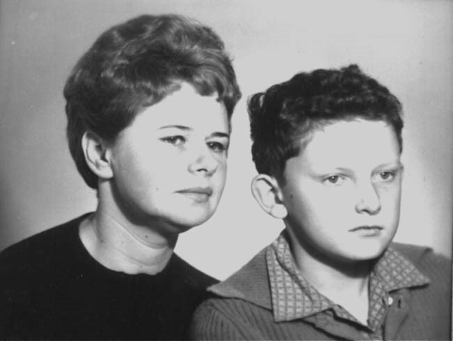 Anna Markowa i syn Lech Marek