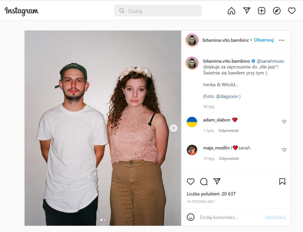 sanah i vito instagram - relacja z koncertu Kolońska i szlugi tour