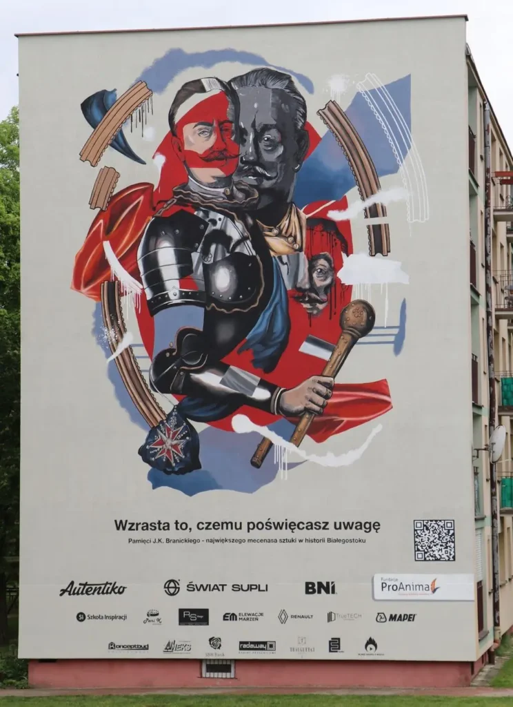 Branicki mural Białystok Fot. Szymon Martysz