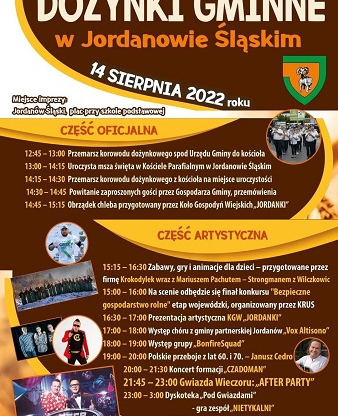 Dożynki Gminne 2022 Jordanów Śląski