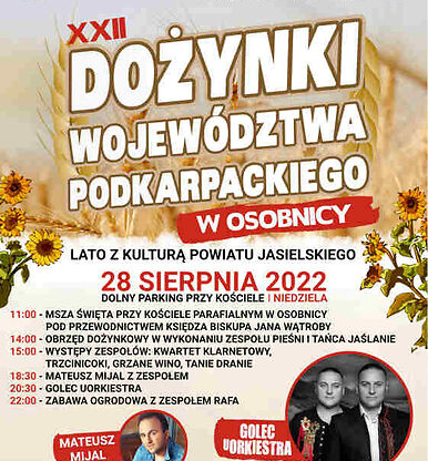 dożynki województwa podkarpackiego 2022