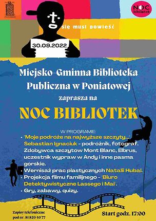 noc bibliotek poniatowa 2022