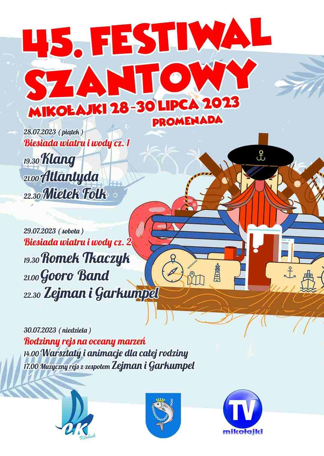 45. Festiwal Szantowy | Mikołajki 2023 - ProAnima.pl