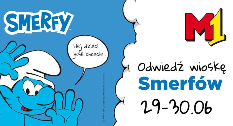 Wioska Smerfów w M1 Poznań
