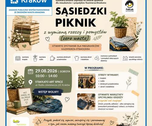 Sąsiedzki Piknik Zero Waste - Wymiana rzeczy i pomysłów - Kraków