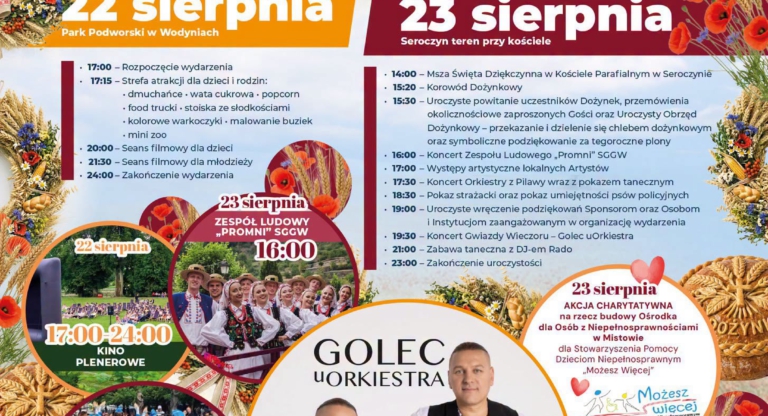 Dni Gminy Wodynie i Dożynki Gminno-Parafialne 2026