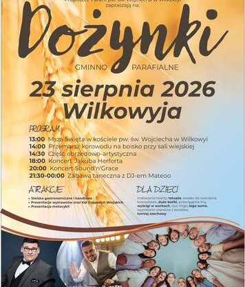Dożynki Gminno-Parafialne 2026 Wilkowyja
